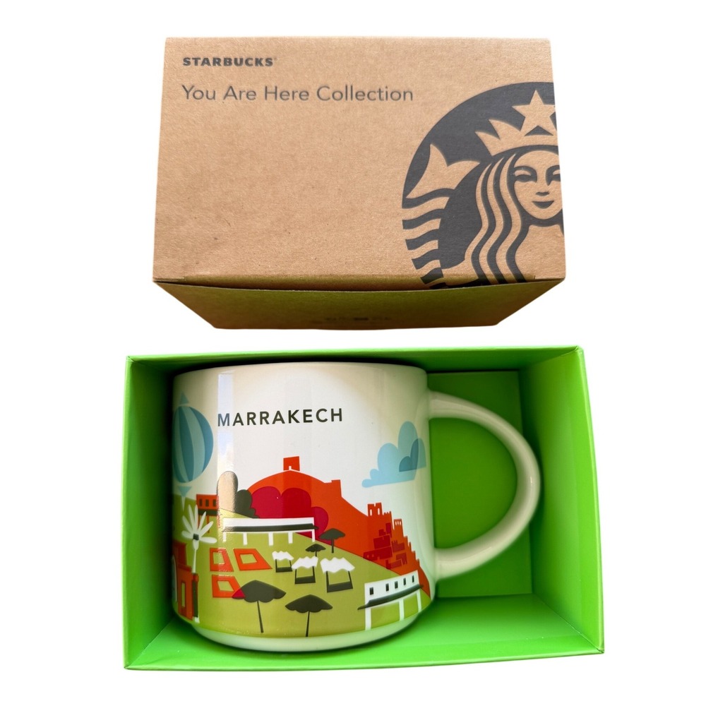 Starbucks You Are Here Collection Marrakech Morocco Coffee Mug 14oz with Box